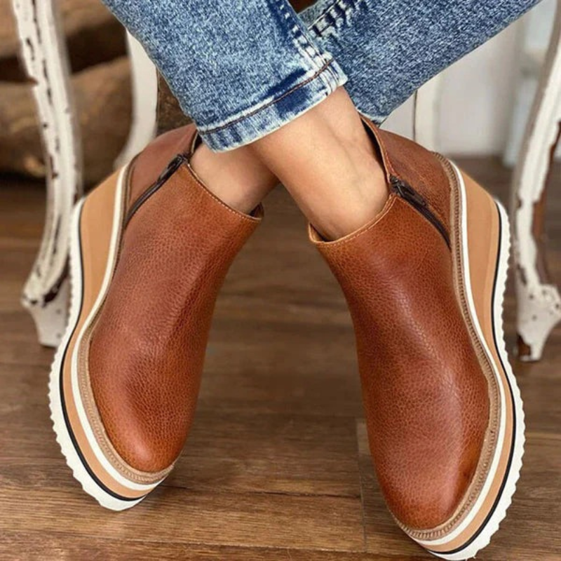 Elegante niedrige Damenstiefeletten | Bequeme