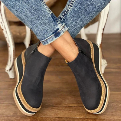 Elegante niedrige Damenstiefeletten | Bequeme