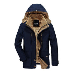 Elegante Outdoor-Winterjacke für Herren - Lothard in Blau
