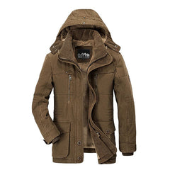 Elegante Outdoor-Winterjacke für Herren - Lothard in Braun