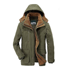 Elegante Outdoor-Winterjacke für Herren - Lothard in Grün