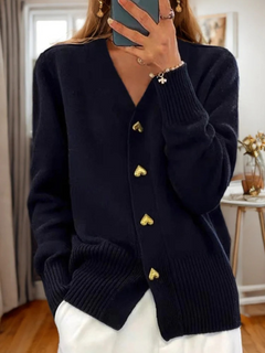 Elegante Strickjacke für Damen | Strick in Schwarz