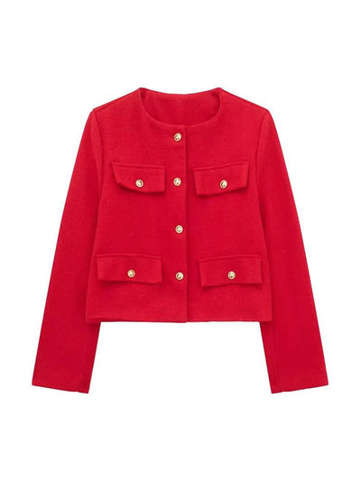 Raffinierte Strickjacke mit Knopfleiste - Yasmin