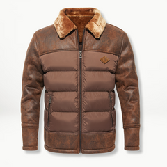 Elegante warme Fleecejacke - Eike in Braun