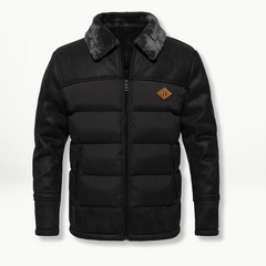 Elegante warme Fleecejacke - Eike in Schwarz