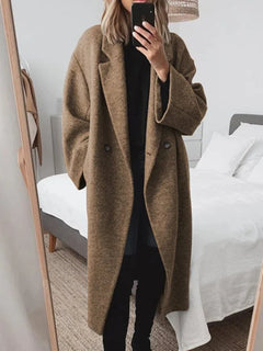 Elegante warme Winterjacke für Damen - Sindra in Braun