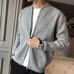 Elegante weiche Herren-Strickjacke | Warmer in Grau