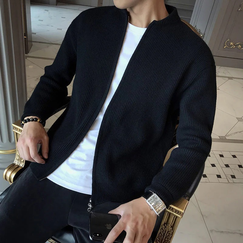 Elegante weiche Herren-Strickjacke | Warmer