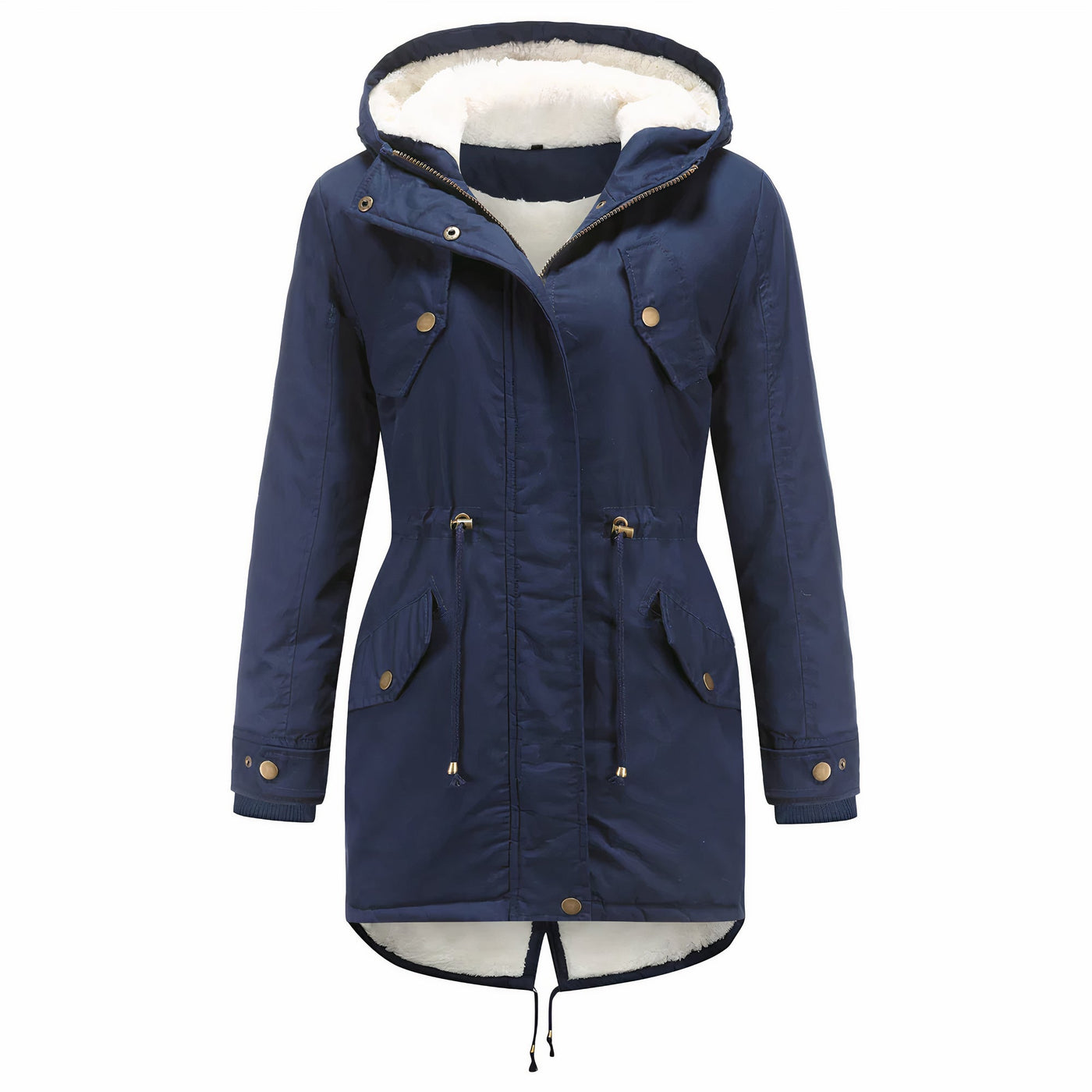 Elegante Winterjacke mit Kapuze für Frauen - Carlotta