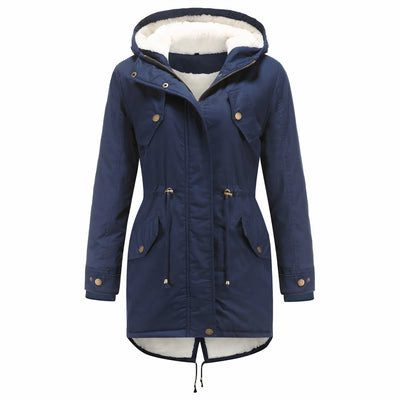 Elegante Winterjacke mit Kapuze für Frauen - Carlotta