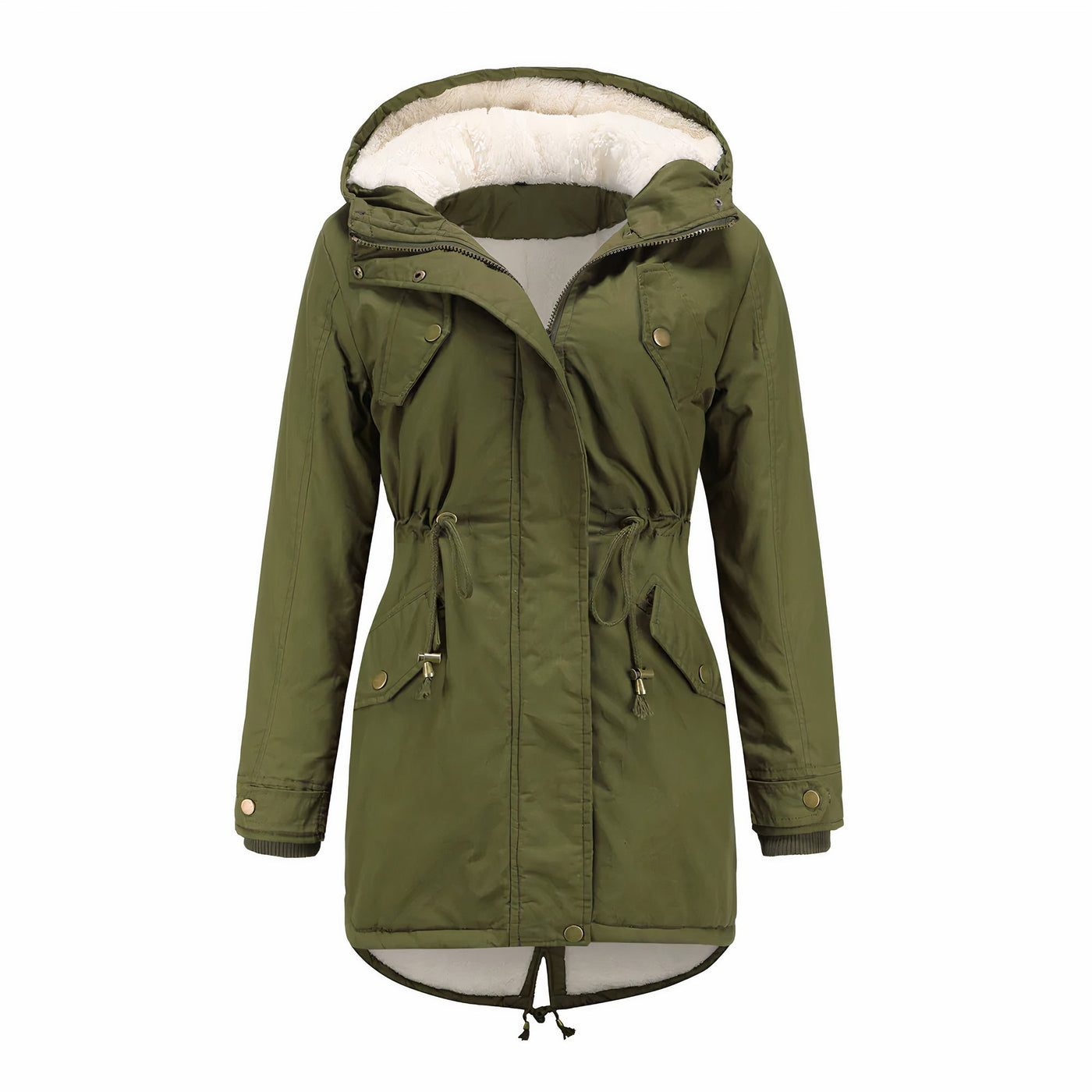 Elegante Winterjacke mit Kapuze für Frauen - Carlotta
