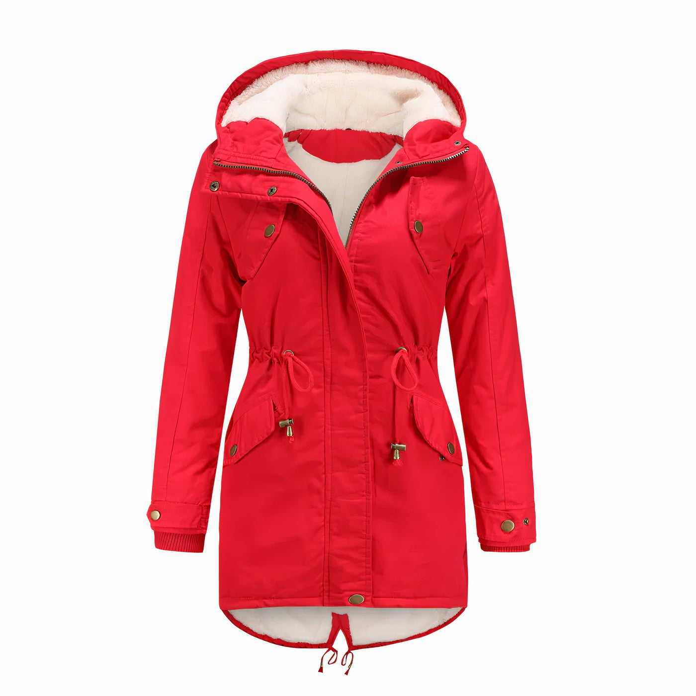 Elegante Winterjacke mit Kapuze für Frauen - Carlotta