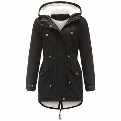 Elegante Winterjacke mit Kapuze für Frauen - Carlotta