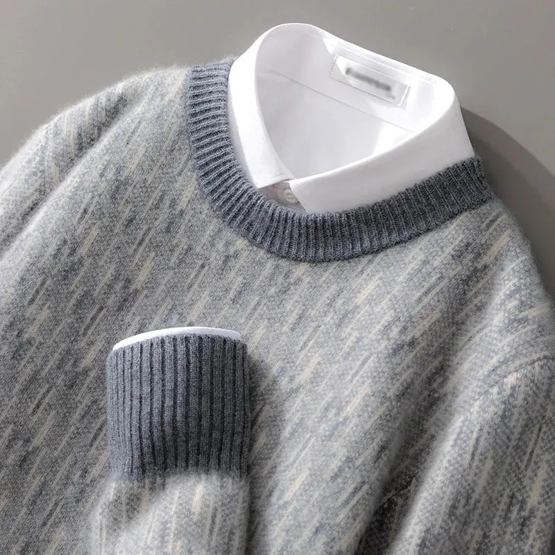 Eleganter Herbstpullover für Herren | Warmer
