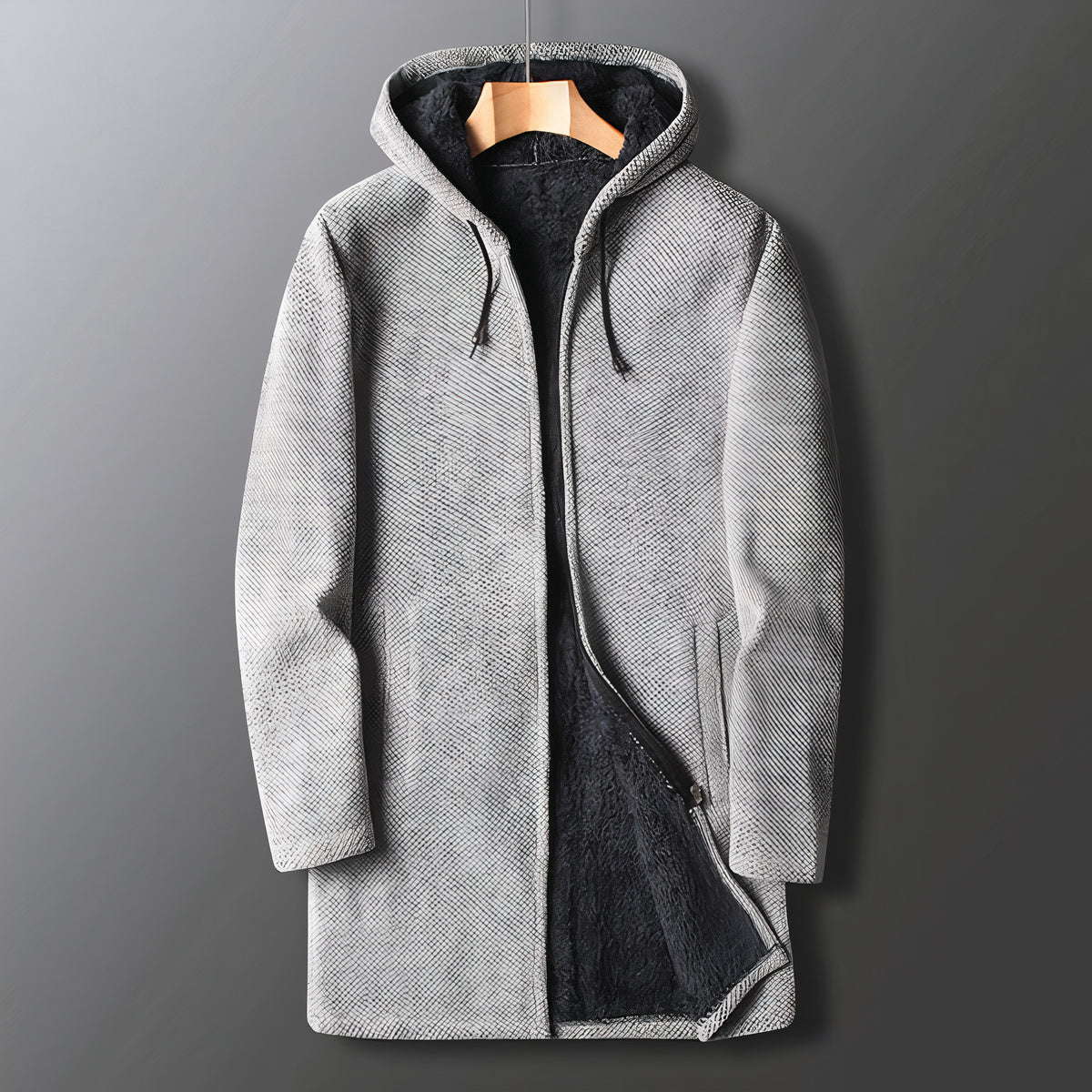 Eleganter warmer Herren-Fleece-Mantel - Torben