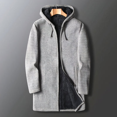 Eleganter warmer Herren-Fleece-Mantel - Torben