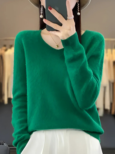 Eleganter Luxus-Pullover für Damen | Warmer