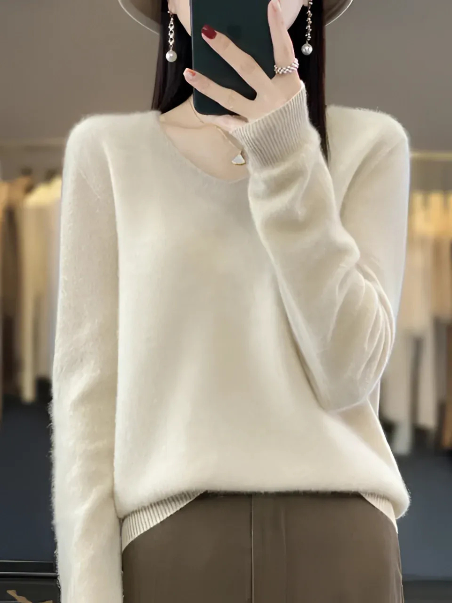 Eleganter Luxus-Pullover für Damen | Warmer