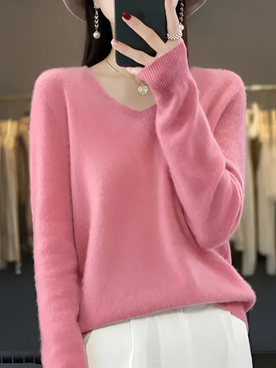 Eleganter Luxus-Pullover für Damen | Warmer