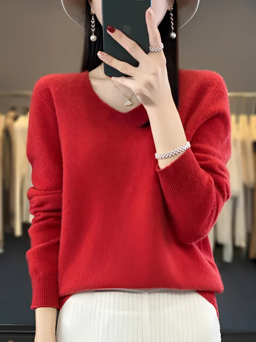 Eleganter Luxus-Pullover für Damen | Warmer