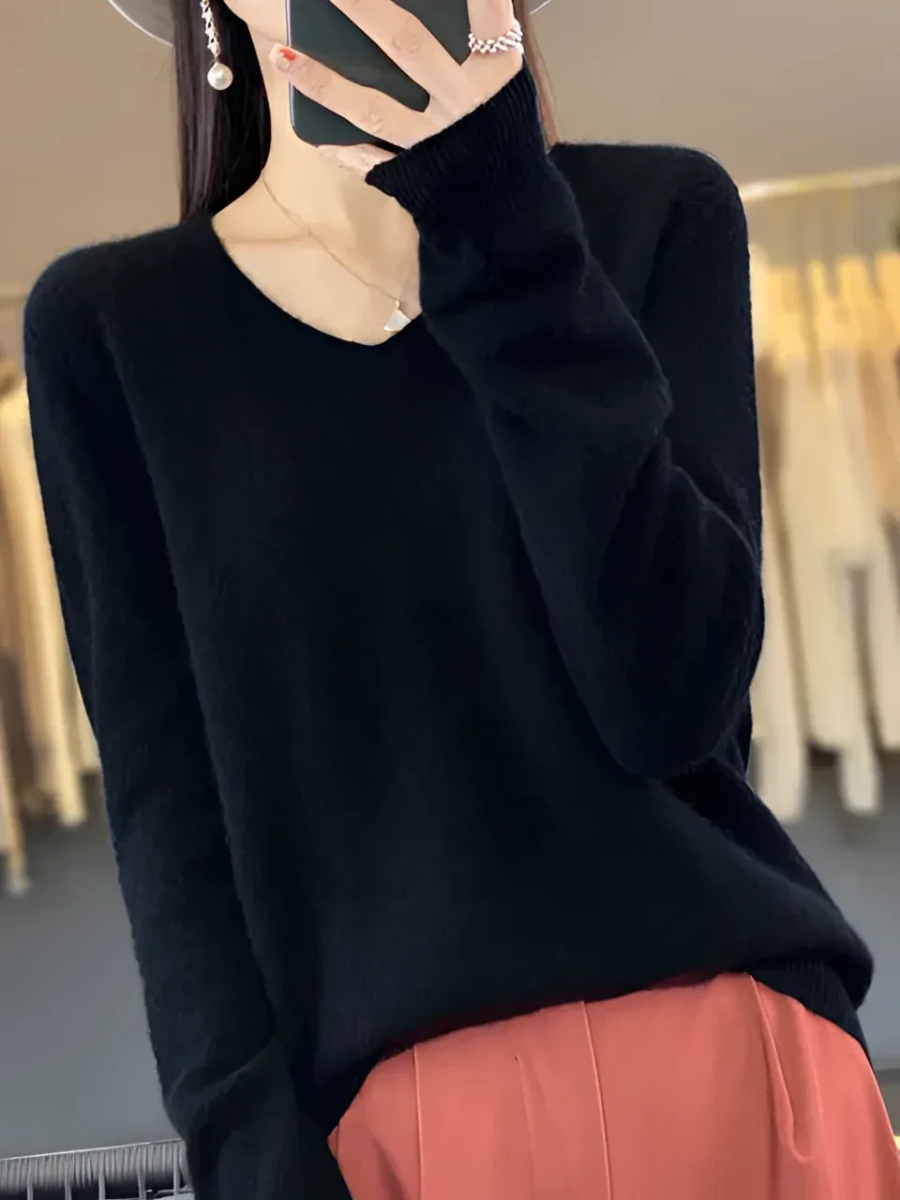 Eleganter Luxus-Pullover für Damen | Warmer