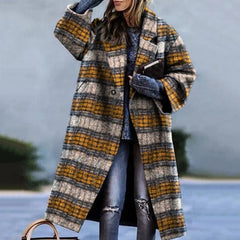 Eleganter Trenchcoat für Damen - Alessia in Gelb