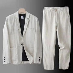 Elegantes Blazer- und Hosenset für Herren - Nils in Beige