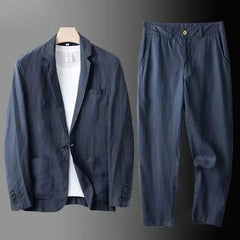 Elegantes Blazer- und Hosenset für Herren - Nils in Marineblau