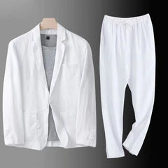 Elegantes Blazer- und Hosenset für Herren - Nils in Weiß