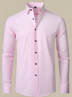 Elegantes Business-Hemd für Herren | Langarm in Rosa