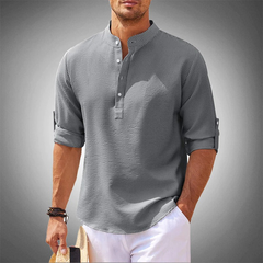 Elegantes Herrenhemd | Langarm in Grau