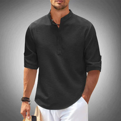 Elegantes Herrenhemd | Langarm in Schwarz