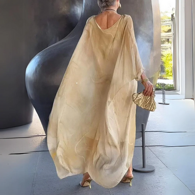 Elegantes langes Vintage-Kleid für Damen | Maxi