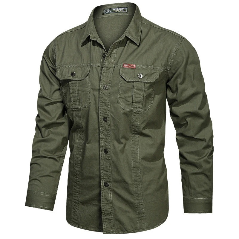 Elegantes Outdoor-Hemd für Herren | Langarm