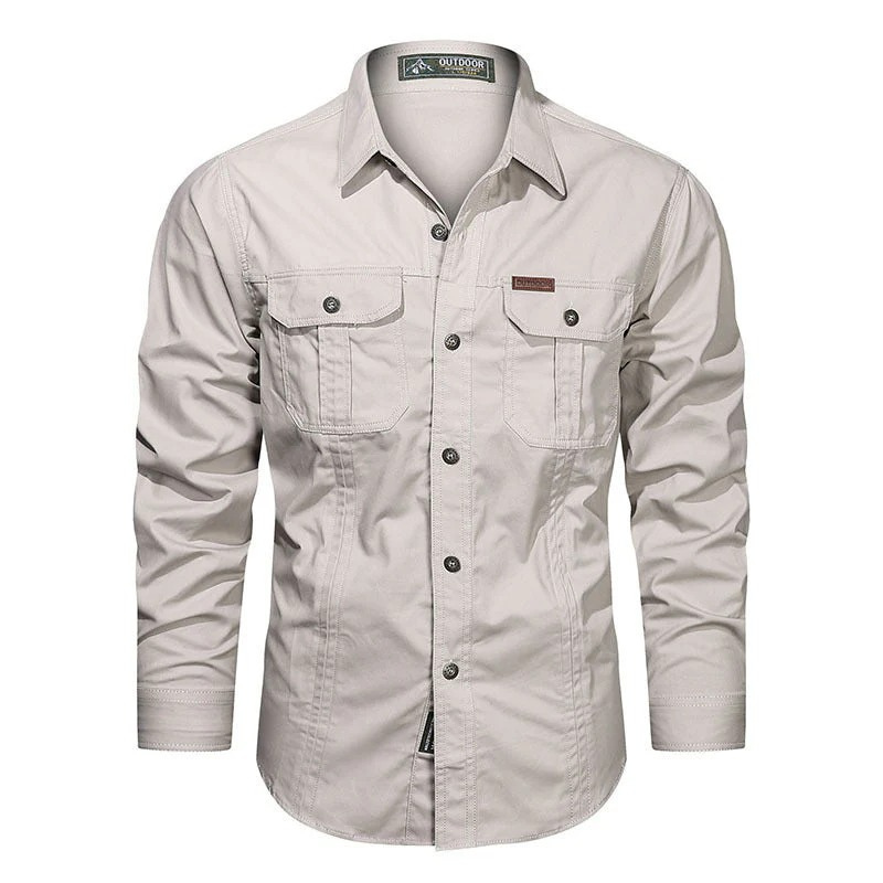 Elegantes Outdoor-Hemd für Herren | Langarm