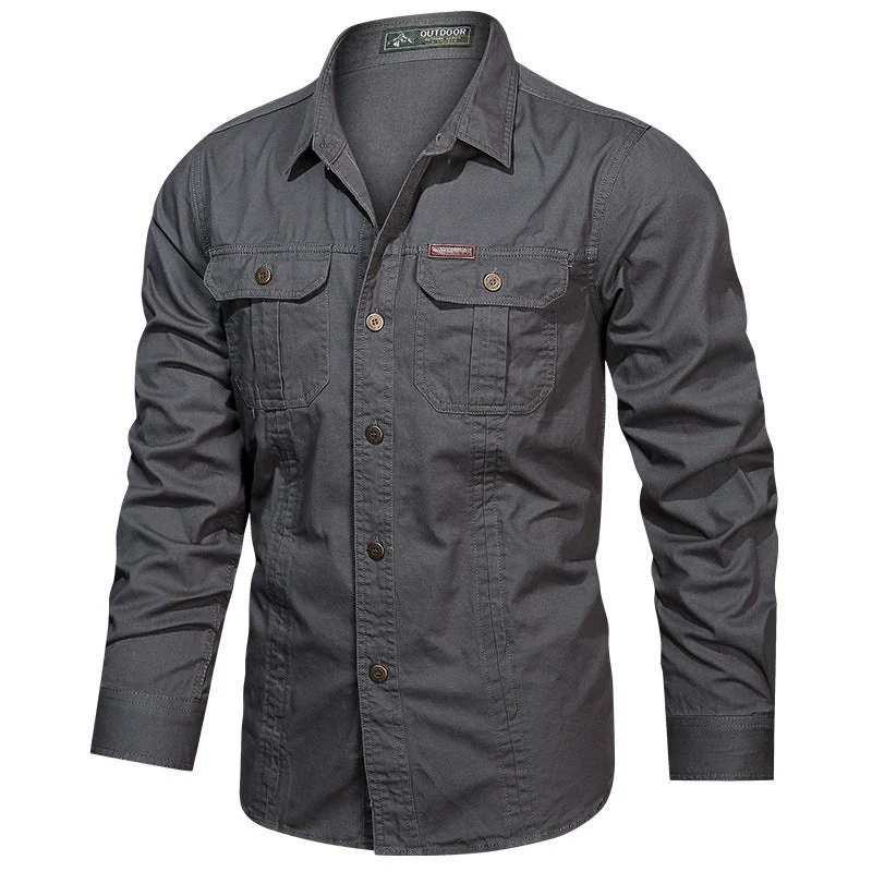 Elegantes Outdoor-Hemd für Herren | Langarm