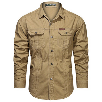 Elegantes Outdoor-Hemd für Herren | Langarm