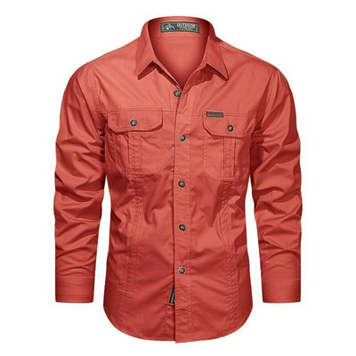 Elegantes Outdoor-Hemd für Herren | Langarm