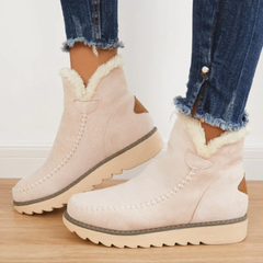 Elfriede | Moderne Plateau Stiefeletten in Khaki