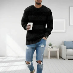 Peter - Gestrickter Pullover für Herren in Schwarz