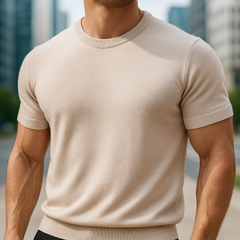 Elisa | Feines wärmendes Merino Shirt in Beige