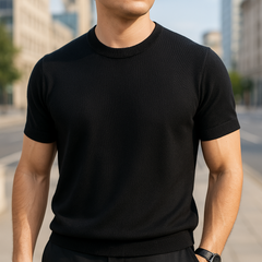 Elisa | Feines wärmendes Merino Shirt in Schwarz