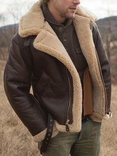 Roland | Herren Klassische Gefütterte Fliegerjacke in Standard
