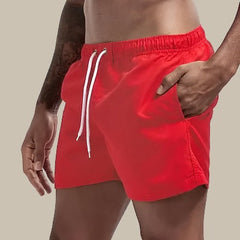 Evander | Herren Badeshorts mit Kordelzug Regular Fit in Rot
