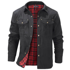 Morris - Jeansjacke in Schwarz