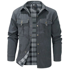 Morris - Jeansjacke in Grau
