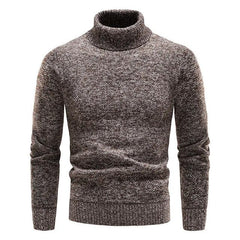 Henri - Schicker Rollkragenpullover in Braun