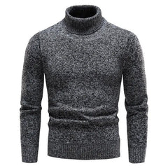 Henri - Schicker Rollkragenpullover in Dunkelgrau