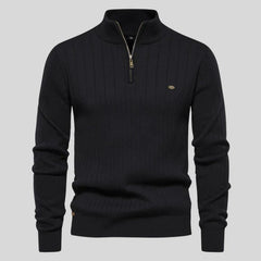 Arnold - Pullover Mit Halbem Reißverschluss in Schwarz