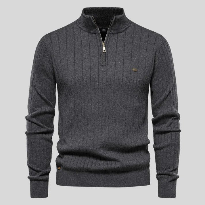 Arnold - Pullover Mit Halbem Reißverschluss